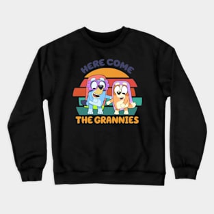 Here come the grannies Retro Crewneck Sweatshirt